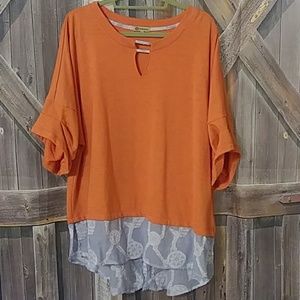 Democracy Nautical Print Top